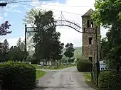 Entrance gate and Parsons Bell Tower