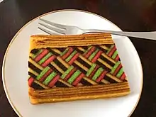 A festive Indonesian kue lapis legit in Singapore