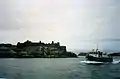 The Dun Aengus Mail boat sailing from Cleggan to Inishbofin, Ireland