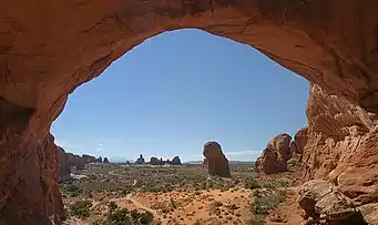 The view from inside Double Arch, September 2004