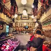 Interior of a salumeria