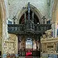 The rood screen, restored by Sir Ninian Comper in 1918