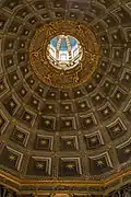 The interior of the dome in the Siena cathedral