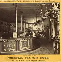 Oriental Tea Co., 85, 87, 89 Court St. (photo by William H. Getchell)