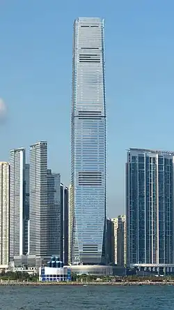 International Commerce Centre in Hong Kong, China, is the 12th tallest building in Asia.