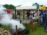 Smoking fish at the highland games