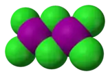 Space-filling model of the dimer