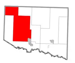 Location within Iron County