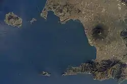 Aerial view of the Metropolitan City of Naples