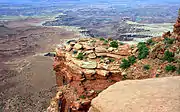 The view from the Island In The Sky overlooking the Colorado River