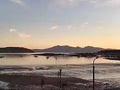 Isle of Cumbrae, Kames Bay looking towards Arran