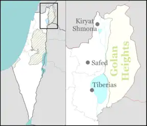 Metzar is located in the Golan Heights