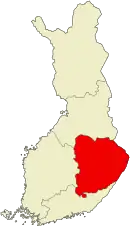 Location of Eastern Finland