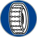 Snow chains compulsory(formerly used )