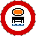 No vehicles carrying goods which could pollute water