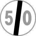 End of maximum speed(formerly used )