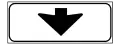 Lane sign: an overhead sign applies only to te lane pointed out by this arrow.