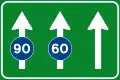 Use of lanes on motorways