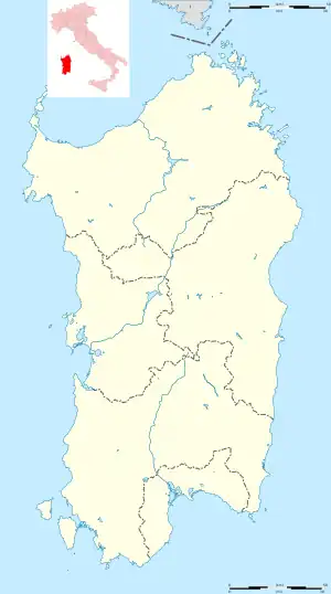 Pimentel is located in Sardinia