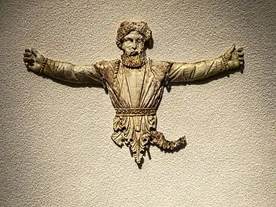 Ivory gold miniature of Sabazios from the tomb of Alexander IV