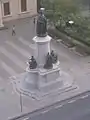 Statue of Edward VII in front of the Institute Building