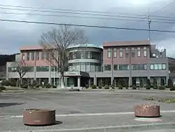 former Kuraishi Village Hall, now home to Kuraishi branch of JA-Hachinohe agricultural cooperative