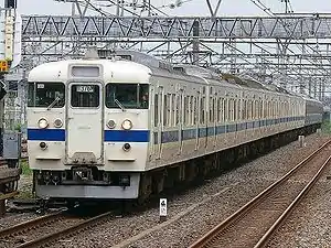 A Joban Line 415 series EMU, July 2006