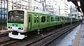 Set 545 in all-over light green livery in January 2013