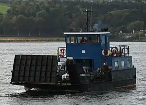 MV Cromarty Rose arriving at Nigg