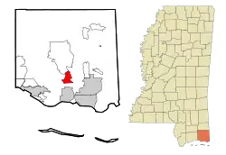 Location of Hickory Hills, Mississippi