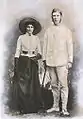 With his wife during their first stay in the Dutch East Indies (1860)