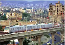 Metro line near Mansarovar