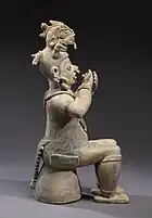 Figure of the Jama Coaque culture (300 BCE-800 CE), from Manabí Province, Ecuador.