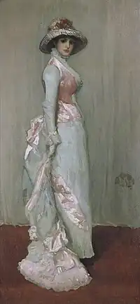 Nocturne in Pink and Gray, Portrait of Lady Meux  1881  oil on canvas