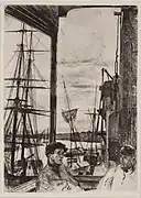 Rotherhithe  1860  etching on paper