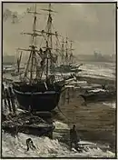 The Thames in Ice  1860  oil on canvas