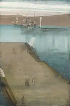 Valparaiso Harbor  1866  oil on canvas