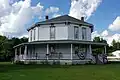 Jane Ross Reeves Octagon House in Shirley, Indiana.  Built in 1879, moved and restored in 1997.