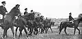 Mounted Imperial Guard police officers in the 1950s.