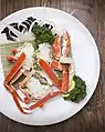 Steamed snow crab