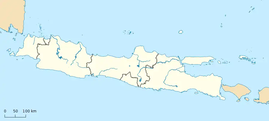 Sumenep Regency is located in Java