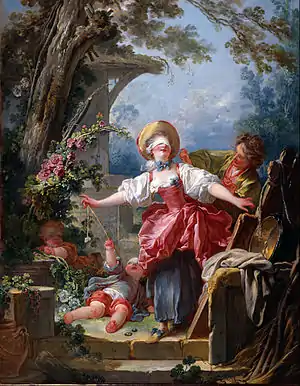 Blind Man's Bluff by Jean-Honoré Fragonard, c. 1750