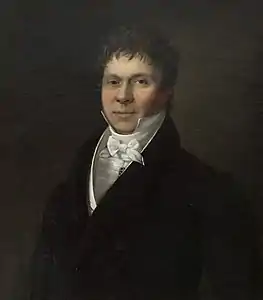 Jean-Louis van Dievoet (1777-1854), husband of Jeanne Wittouck (1781-1849), portrait by Ignace Brice.