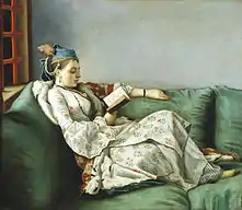 Madame Adélaïde costumed à la turque by Liotard