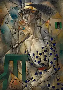 Jean Metzinger, 1912, Femme à l'Éventail (Woman with a Fan), oil on canvas, 90.7 x 64.2 cm