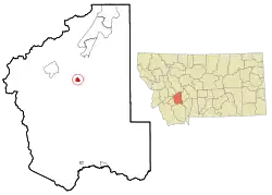 Location of Boulder, Montana