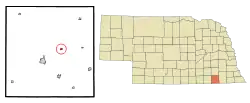 Location of Jansen, Nebraska