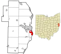 Location of Mingo Junction in Jefferson County and the state of Ohio