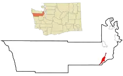 Location of Brinnon, Washington