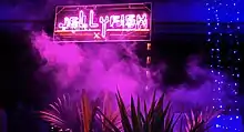 A dance party showcasing bisexual lighting